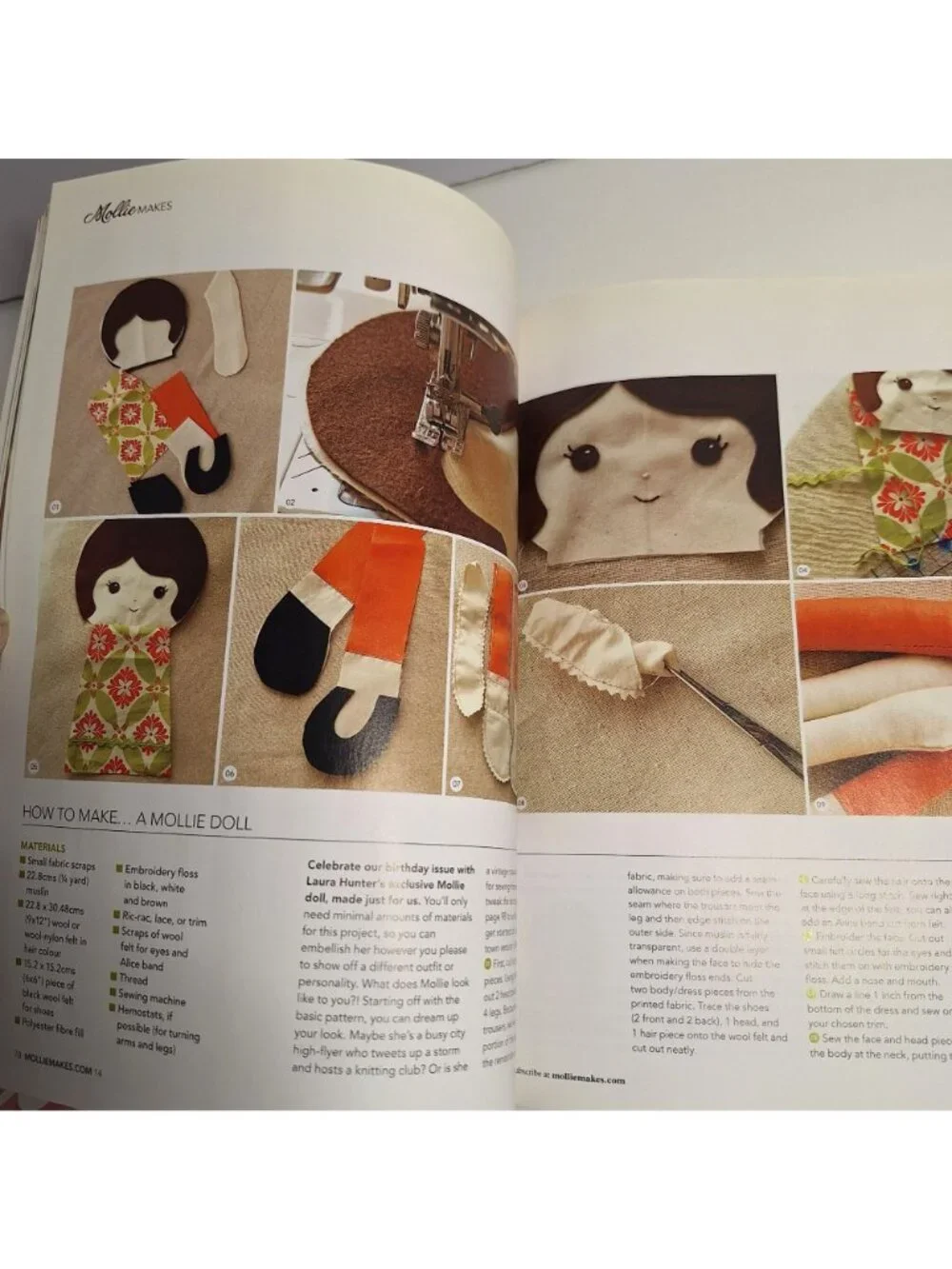 Mollie Makes Issue 14 2012 Magazine Felted Macrons Handmade Fun DIY Projects - Picture 7 of 12